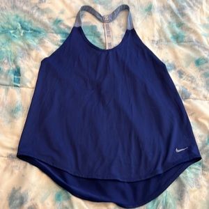 Blue Nike tank top